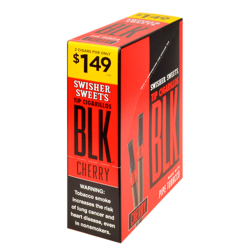 SWISHER BLK 2 FOR $1.49 (CHERRY) BOX-(025900325725)  