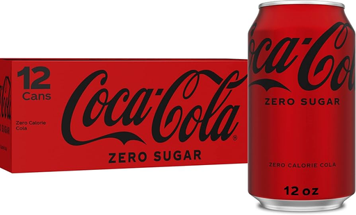 COCA COLA 12 OZ CAN ZERO 2-12 PACK (049000042559)