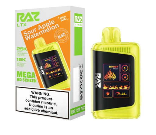RazLtx 5pk 5% 25k Sour Apple Watermelon Box (6972866507792)