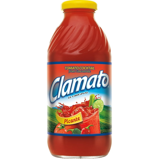 Clamato Vidrio 12pk 16oz Picante Box (00014800512724) Unit (014800512748)