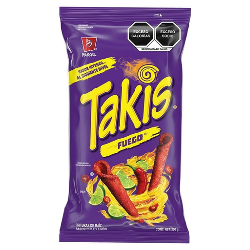 Barcel 200g Takis Fuego Mex Unit (757528038205)