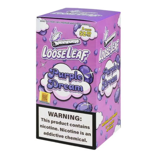 LOOSE LEAF 20-2 PACKS $2.99 (Purple Dream) Box (769577921018) 