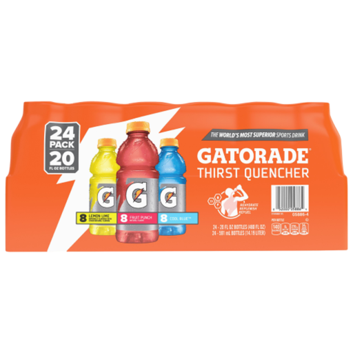 GATORADE 20 OZ VARIETY 1/24 UNIT (052000058864)