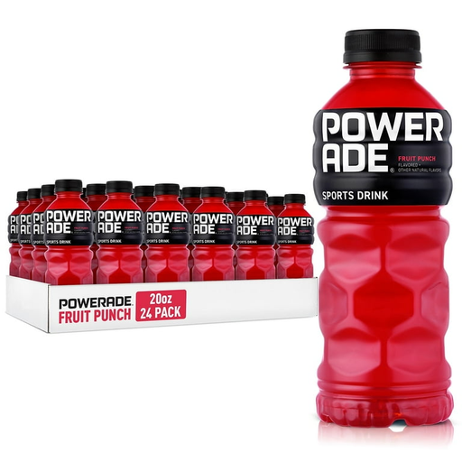POWERADE 20 OZ FRUIT PUNCH 1/24 Box (10049000003717) Unit (049000003710)