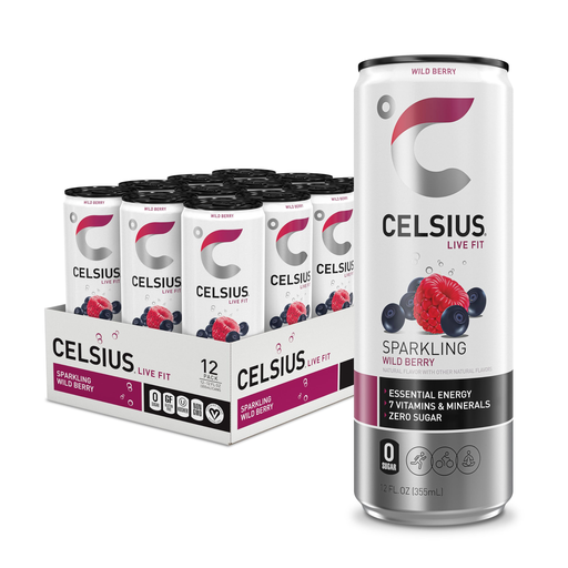 CELSIUS 12OZ SPARKLING 1/12 (WILDBERRY) Box (889392000573)