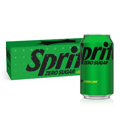 SPRITE 12 OZ CAN REG ZERO SUGAR 2-12 PACK (049000037111) 