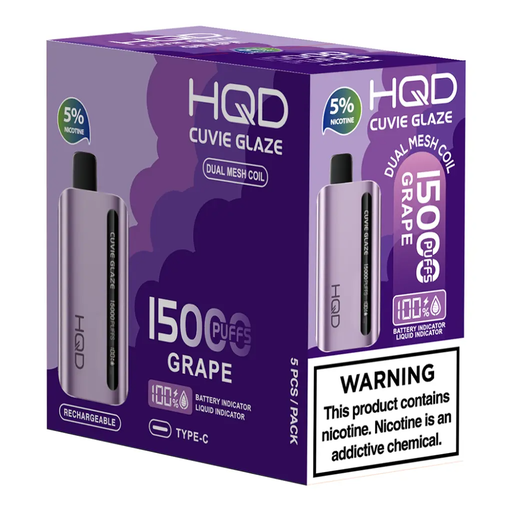 HqdGlaze 5pk 5% 15k Grape Box (6937105473979) Unit (6937105473818)