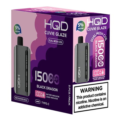 HqdGlaze 5pk 5% 15k Black Dragon Box (6937105473979) Unit (6937105473986)