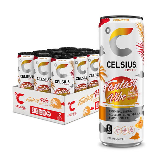 CELSIUS 12OZ SPARKLING 1/12 (FANTASY VIBE) Box (889392000603) 