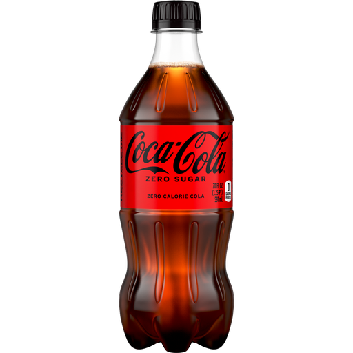 COCA COLA 20OZ ZERO 1/24 UNIT (049000040869) 