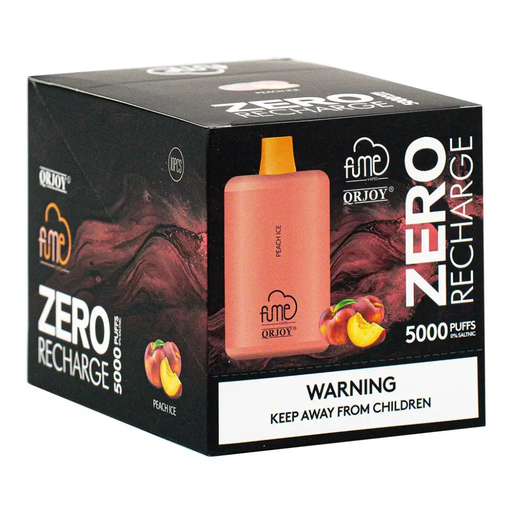 FumeRecharge 10pk 0% 5k Peach Ice Box (6941821712465)