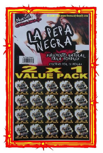 LA PEPA NEGRA 20-2X1 PACK (MALE SEX PILLS) Box (293488540032)