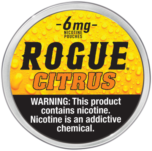 ROGUE 6MG POUCHES (Citrus) Box (840045201006)