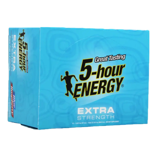5 Hour Energy 12pk 1.93oz Blue Raspberry Extra Strength Box (719410760120)