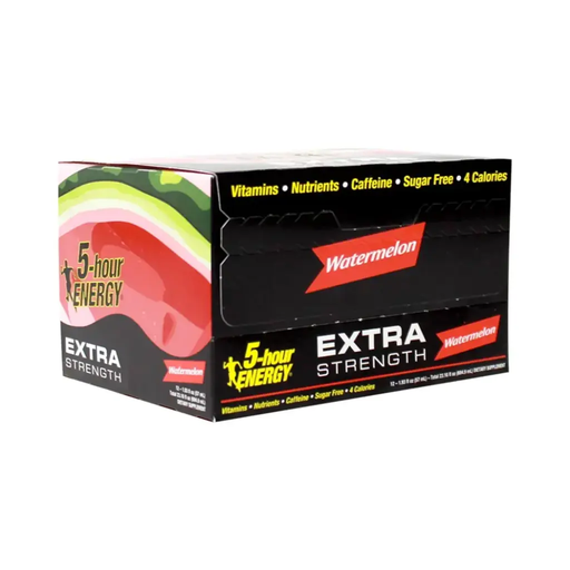 5 Hour Energy 12pk 1.93oz Watermelon Extra Strength Box (719410775124)