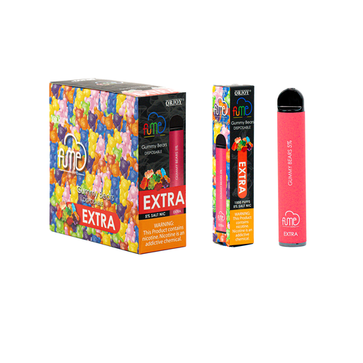 FumeExtra 10pk 5% 1.5k Gummy Bears Box (6973304115470) Unit (6973304115463)