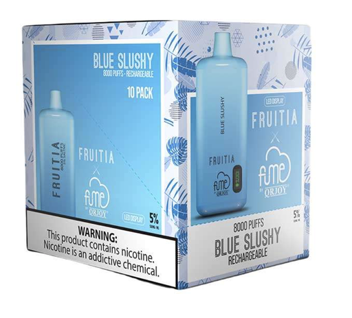 FumeFruitia 10pk 5% 8k Blue Slushy Box (850054524621)