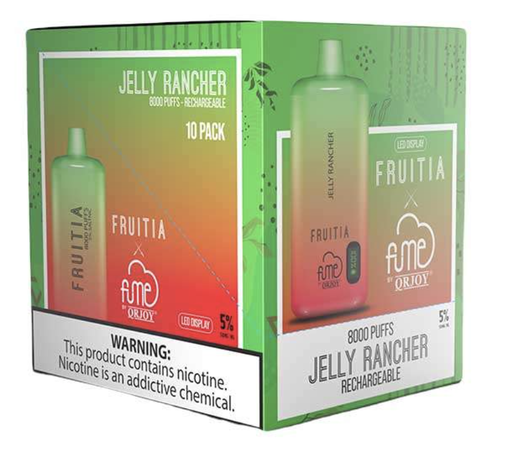 FumeFruitia 10pk 5% 8k Jelly Rancher Box (850054524782)