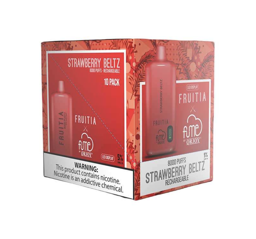 FumeFruitia 10pk 5% 8k Strawberry Beltz Box (850054524805)