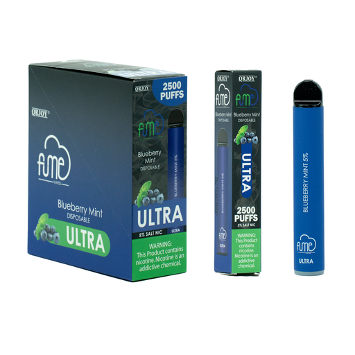 FumeUltra 10pk 5% 2.5k Blueberry Mint Old Box (6973304113612) Unit (6973304113605)