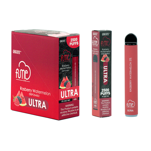 FumeUltra 10pk 5% 2.5k Rasberry Watermelon Box (6973304116965) Unit (6963304116972)