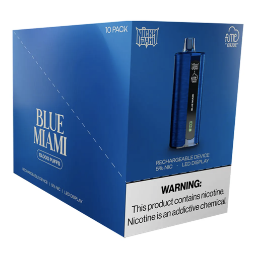 FumeNickyJam 10pk 5% 10k Blue Miami Box (6941821719037)
