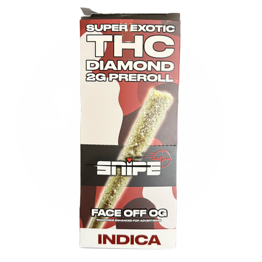 SNIPE DIAMOND COATED 2G PREROLL-10PK BOX (Face Off Og) Box (850067919629)