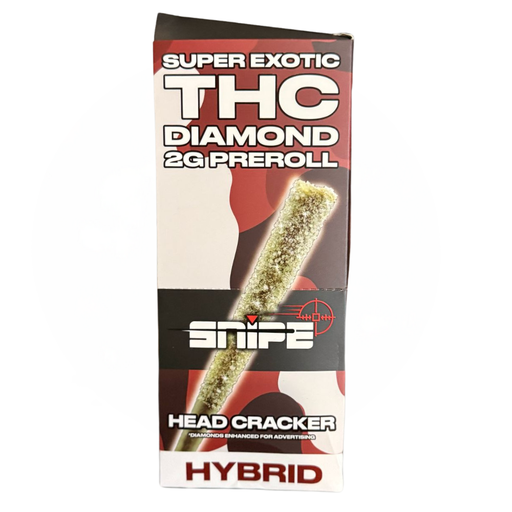 SNIPE DIAMOND COATED 2G PREROLL-10PK BOX (Head Cracker) Box (850067919643)