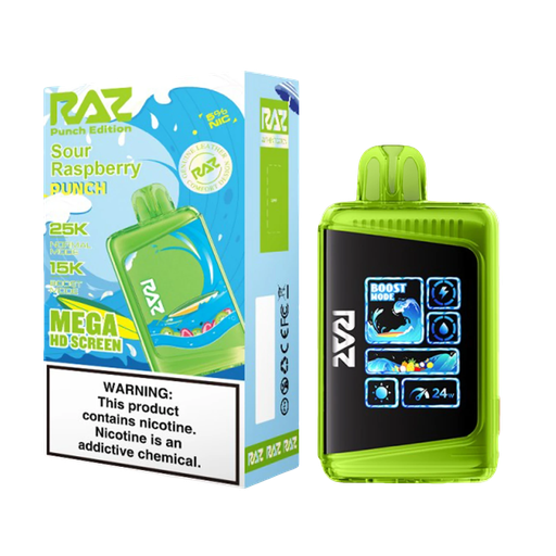 RazLtx 5pk 5% 25k Sour Raspberry Punch Box (6978271530073)