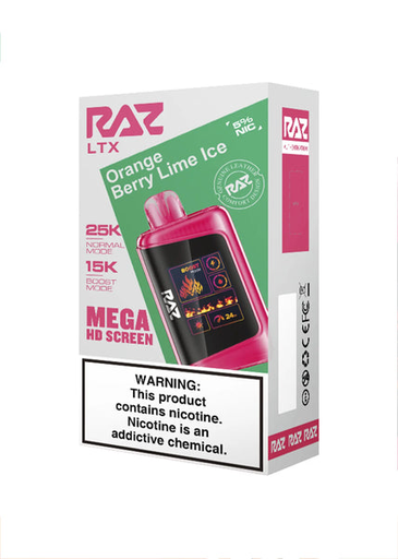 RazLtx 5pk 5% 25k Orange Berry Lime Ice Box (6972866507532)