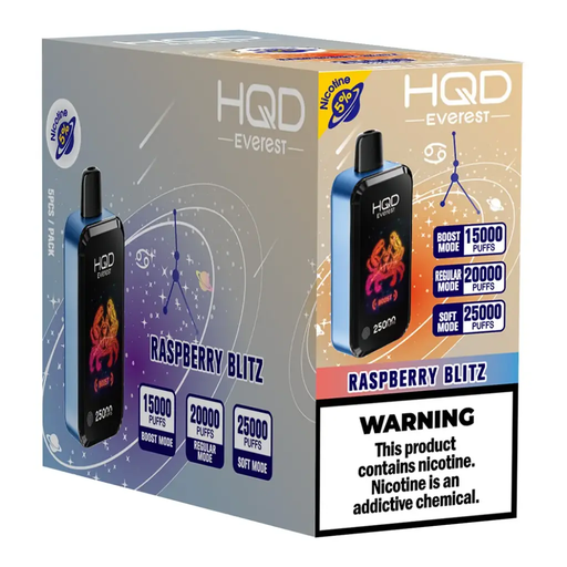 HqdEverest 5pk 5% 25k Raspberry Blitz Box (6923742019281)
