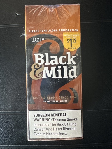 Black & Mild $1.19 25ct Jazz Box (070137514893)