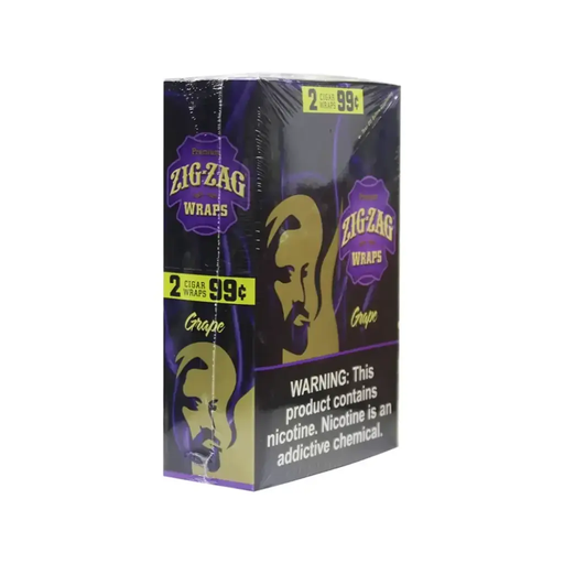 ZigZag Wrap 2 For $0.99 Grape Box (784762071583)
