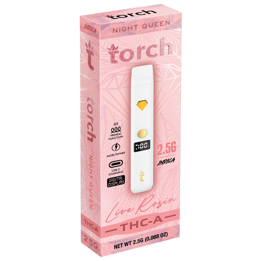 Torch Thca Live Rosing 5pk 2.5g Indica Night Queen Box (810142474122) Unit (810142474115) 
