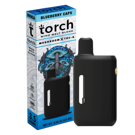 TorchMind Melt Mushroom X Thca 5pk 3.5g Blueberry Caps (Indica) Box (810142477437)