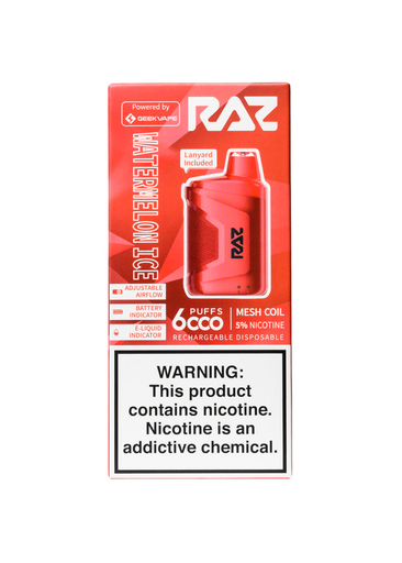 RazCa6000 10pk 5% 6k Watermelon Ice Box (6974622809720)