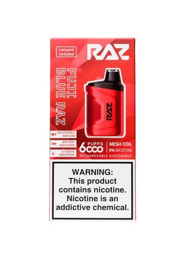 RazCa6000 10pk 5% 6k Fuji Blue Raz Box (6975984051857)