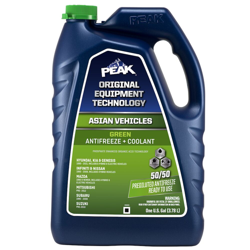 Peak Antifreeze 1pk 1gal 50/50 Premix Green Blue Unit (074804002256)