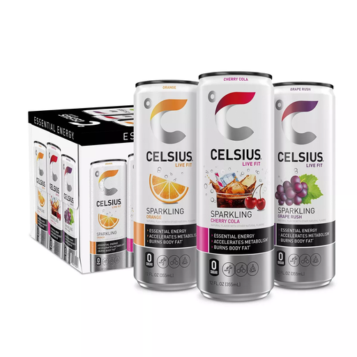 Celsius Sparkling 12pk 12oz Classic Pop Box (889392002027)