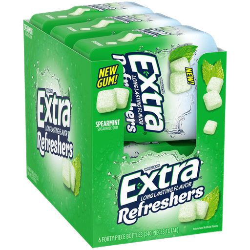 Extra Refreshers 6pk 40ct Spearmint Box (022000127341) (022000021908)