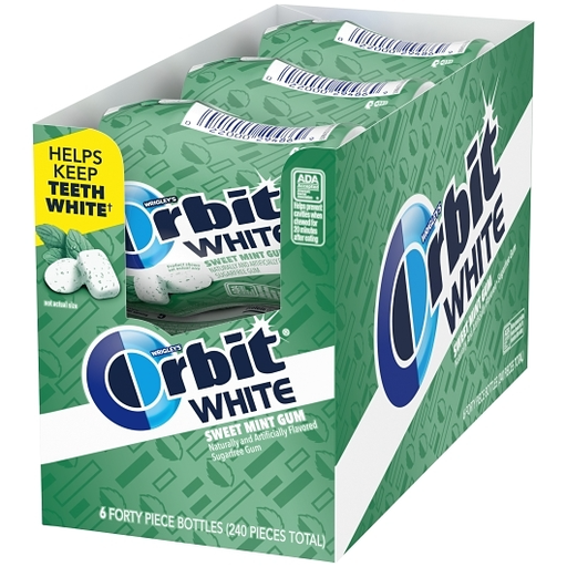 Orbit Gum White 6pk 40ct Sweet Mint Box (022000294876) Unit (022000294869)