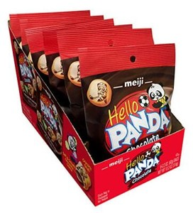 Hello Panda 6pk 2.2oz Chocolate Multi Pack Creme Filled Bite Size Cookie Box (10072320700776) #/N