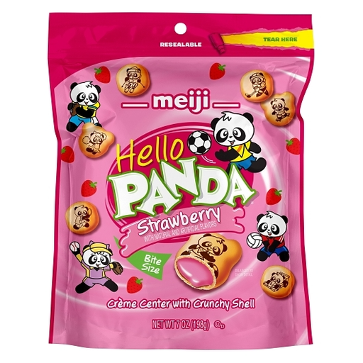 Hello Panda 1pk 7oz Strawberry Creme Filled Bite Size Cookie Box (10072320700929) Unit (072320700922)