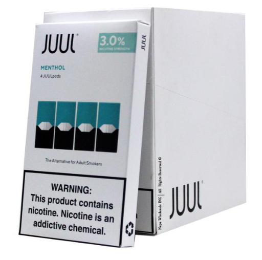 Juul 4 8ct 3% Classic Menthol Box (10840048202960) Unit (840048202963)
