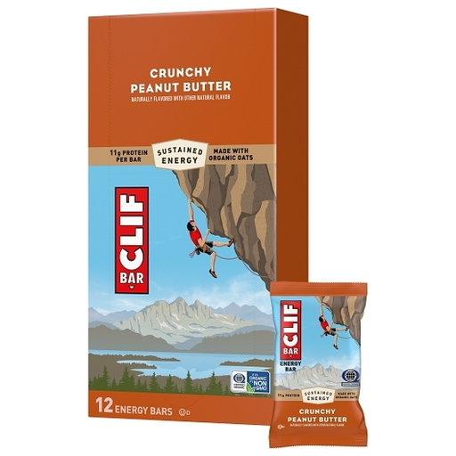 Clif Bar 12pk 2.4oz Crunchy Peanut Butter Box (722252301208) Unit (722252101204)