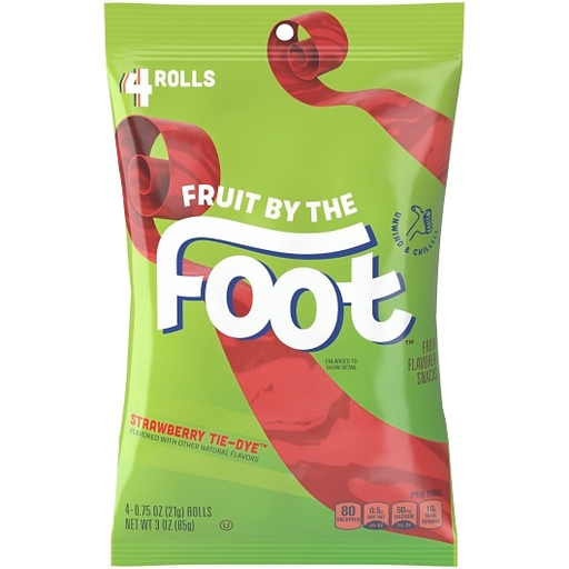 Fruit By The Foot 8pk 3oz Strawberry Tie-Dye Box (10016000204321) Unit (016000204324)