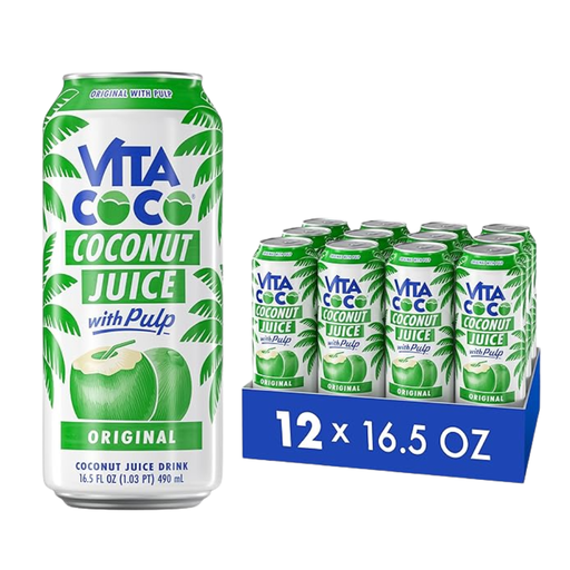 Vita Coco 12pk 16.57oz Coconut Juice With Pulp Original Can Box () Unit (898999012698) #/N