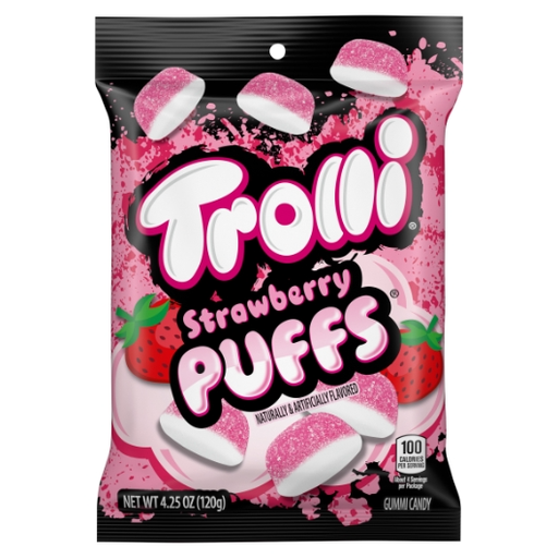 Trolli 1pk 4.25oz Strawberry Puffs Box (10020709012569) Unit (020709012562)