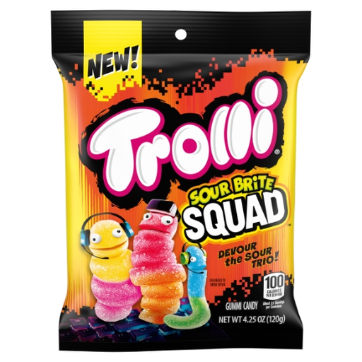 Trolli 1pk 4.25oz Sour Brite Squad Box (10041420084741) Unit (041420084744)