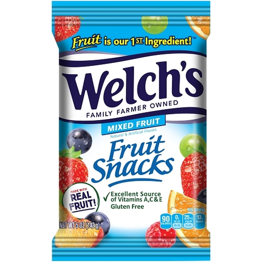 Welch's 1pk 5oz 142g Mixed Fruit Fruit Snacks Box (10034856050985) Unit (034856050988)